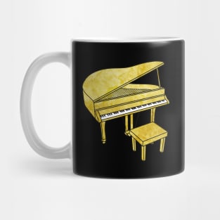 Gold Piano Mug